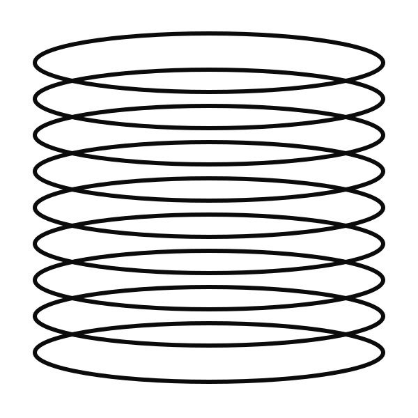 Monolithe anneaux noir