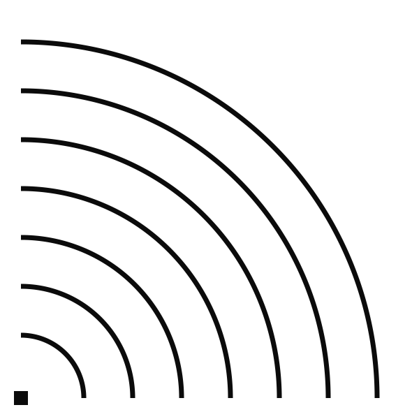 Monolithe arcs noir