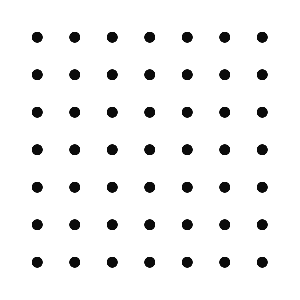 Monolithe points noir