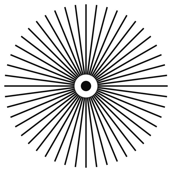Monolithe rayons noir